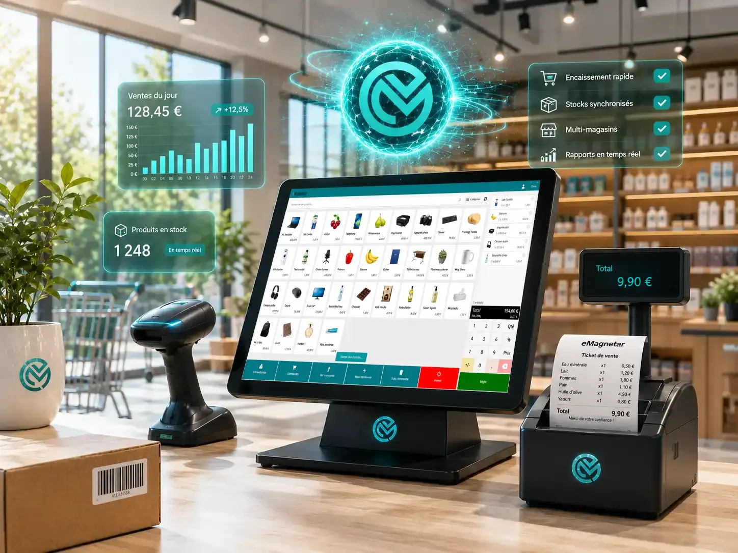 Interface ERP eMagnetar – module point de vente